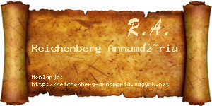 Reichenberg Annamária névjegykártya